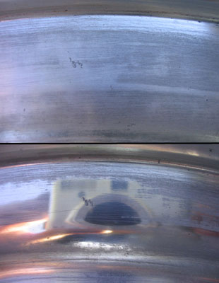 Before and After Sanding